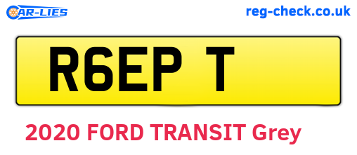 R6EPT are the vehicle registration plates.