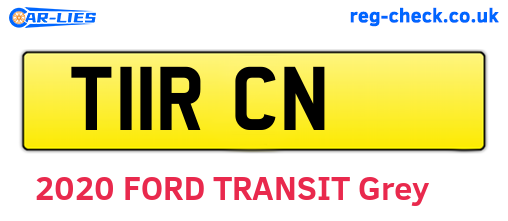 T11RCN are the vehicle registration plates.