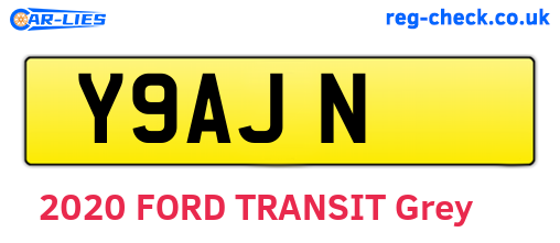 Y9AJN are the vehicle registration plates.