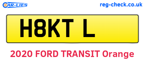 H8KTL are the vehicle registration plates.