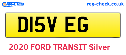 D15VEG are the vehicle registration plates.