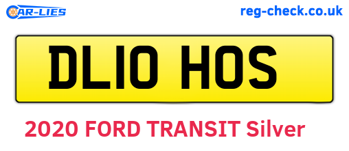 DL10HOS are the vehicle registration plates.