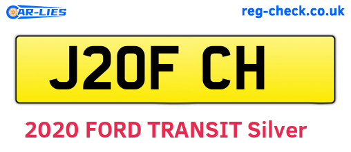 J20FCH are the vehicle registration plates.
