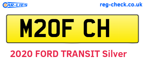 M20FCH are the vehicle registration plates.