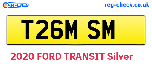 T26MSM are the vehicle registration plates.
