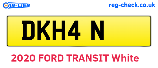 DKH4N are the vehicle registration plates.
