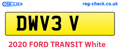 DWV3V are the vehicle registration plates.