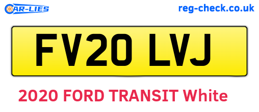 FV20LVJ are the vehicle registration plates.