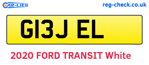 G13JEL are the vehicle registration plates.