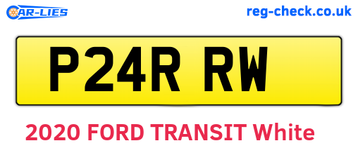 P24RRW are the vehicle registration plates.