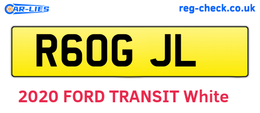 R60GJL are the vehicle registration plates.
