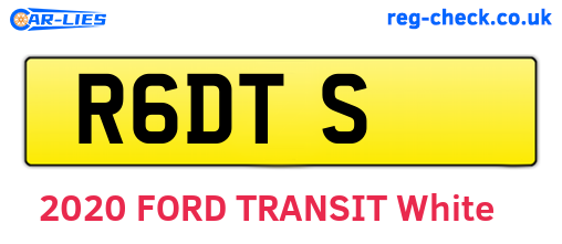 R6DTS are the vehicle registration plates.