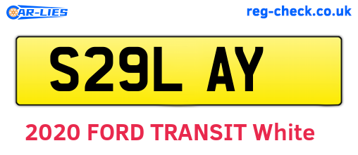 S29LAY are the vehicle registration plates.