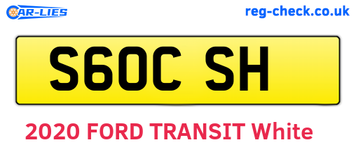 S60CSH are the vehicle registration plates.