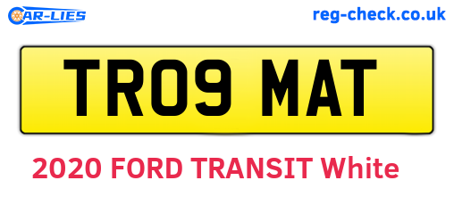TR09MAT are the vehicle registration plates.