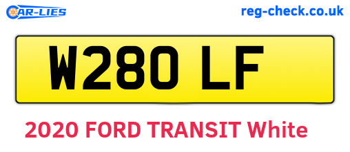 W28OLF are the vehicle registration plates.