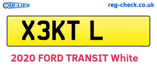 X3KTL are the vehicle registration plates.