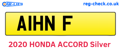 A1HNF are the vehicle registration plates.