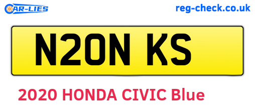 N20NKS are the vehicle registration plates.