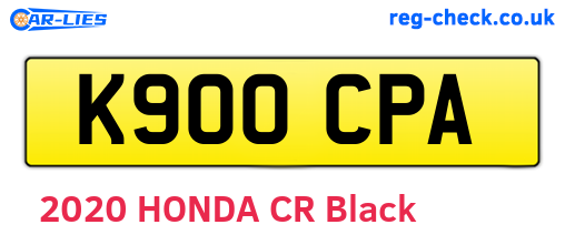 K900CPA are the vehicle registration plates.