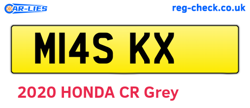 M14SKX are the vehicle registration plates.