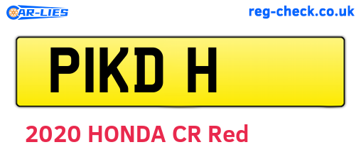 P1KDH are the vehicle registration plates.