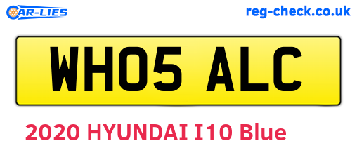 WH05ALC are the vehicle registration plates.