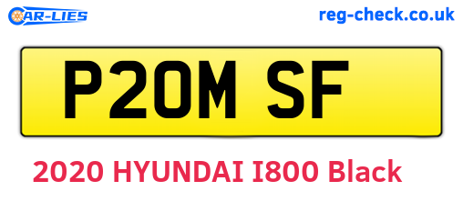 P20MSF are the vehicle registration plates.