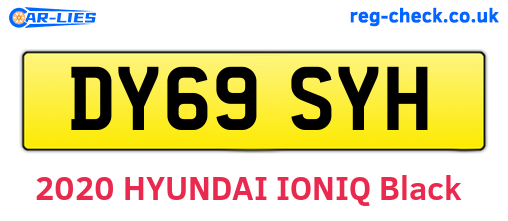 DY69SYH are the vehicle registration plates.