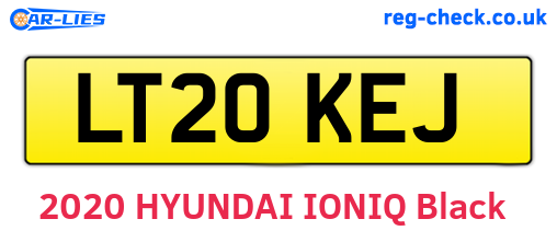 LT20KEJ are the vehicle registration plates.