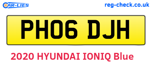 PH06DJH are the vehicle registration plates.