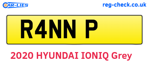 R4NNP are the vehicle registration plates.