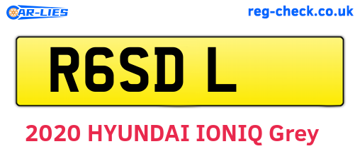 R6SDL are the vehicle registration plates.