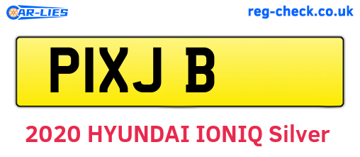P1XJB are the vehicle registration plates.