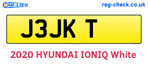 J3JKT are the vehicle registration plates.