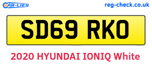SD69RKO are the vehicle registration plates.