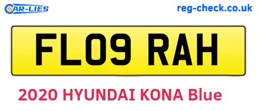 FL09RAH are the vehicle registration plates.