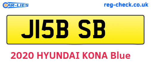 J15BSB are the vehicle registration plates.