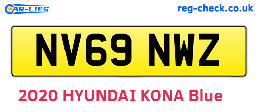 NV69NWZ are the vehicle registration plates.