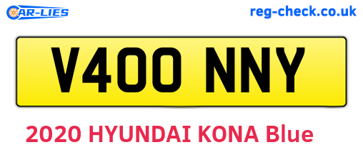 V400NNY are the vehicle registration plates.