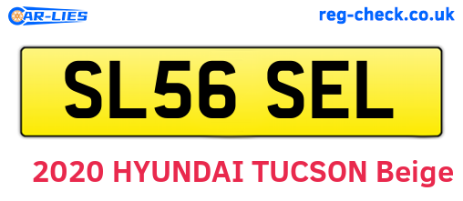 SL56SEL are the vehicle registration plates.