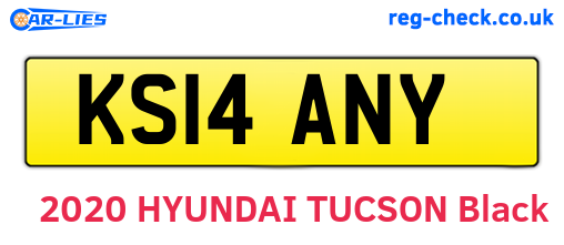 KS14ANY are the vehicle registration plates.