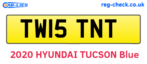 TW15TNT are the vehicle registration plates.