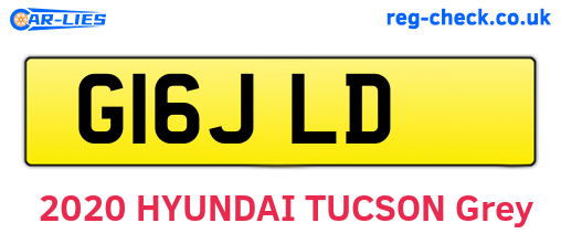 G16JLD are the vehicle registration plates.