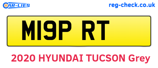 M19PRT are the vehicle registration plates.