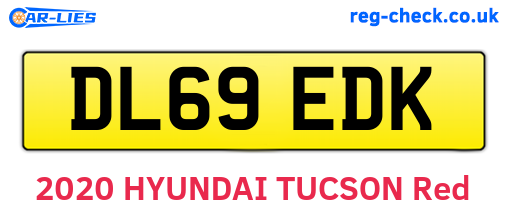 DL69EDK are the vehicle registration plates.