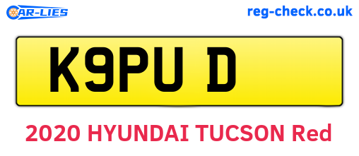 K9PUD are the vehicle registration plates.