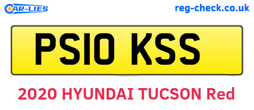 PS10KSS are the vehicle registration plates.