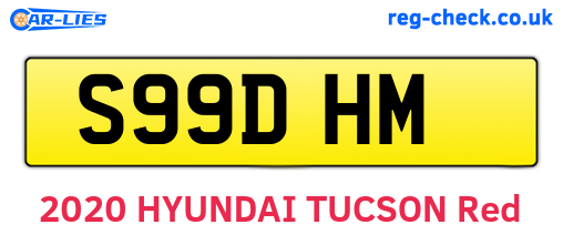 S99DHM are the vehicle registration plates.