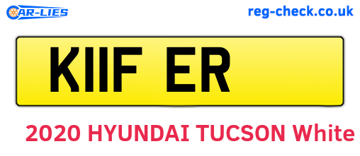K11FER are the vehicle registration plates.